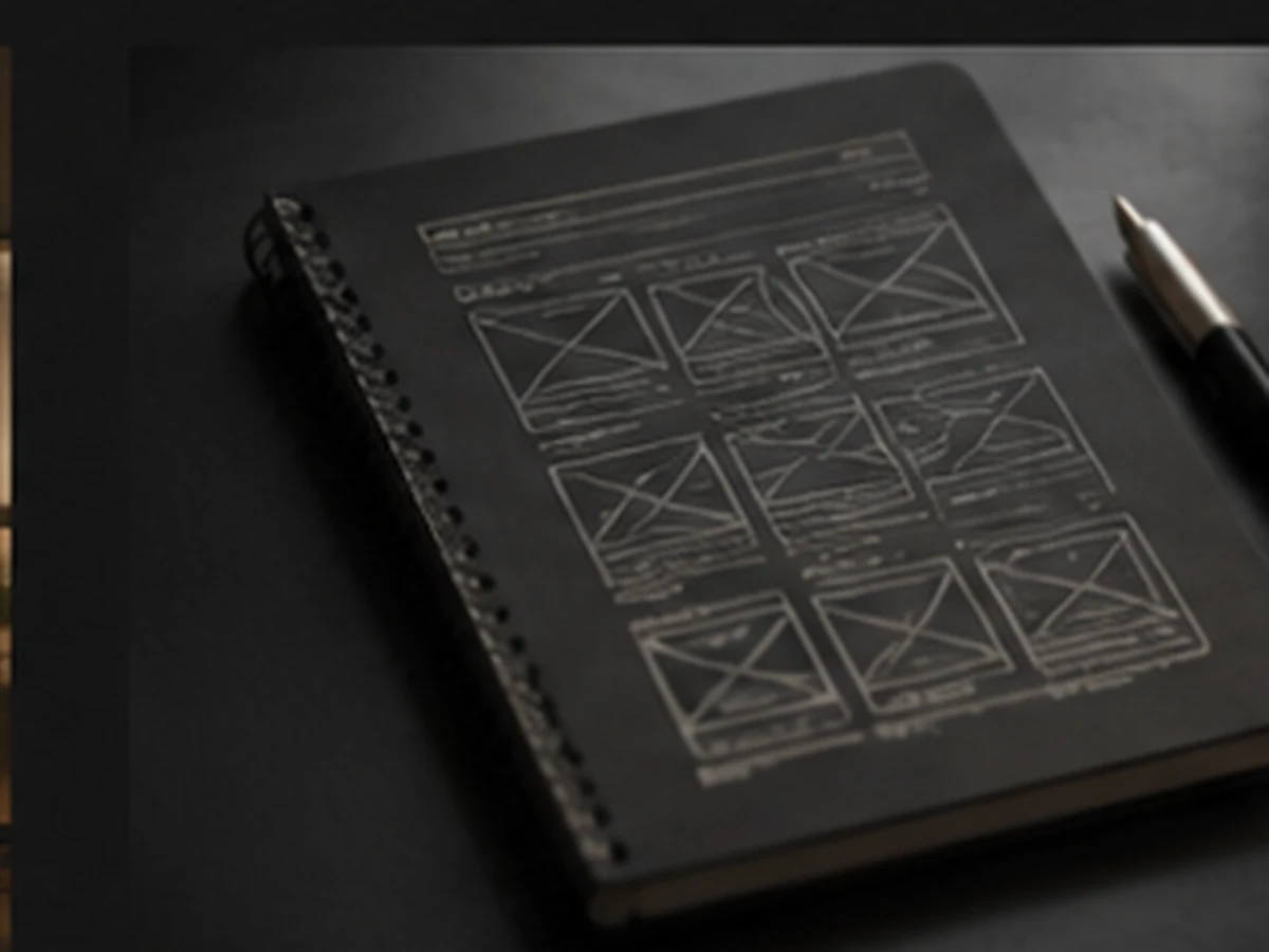 Design planning and wireframe sketches